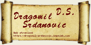 Dragomil Srdanović vizit kartica